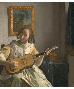 Jan Vermeer van Delft, Die Gitarrenspielerin. 1672.