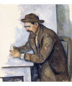 Paul Cézanne, Der Kartenspieler (Studie) / Le joueur de cartes (étude). Um 1890-92