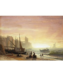 Albert Bierstadt, Fischereiflotte. 1862