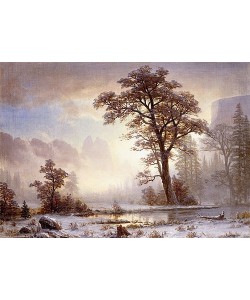Albert Bierstadt, Yosemite Valley bei Schneefall.