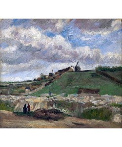 Vincent van Gogh, Hügel von Montmartre mit Steinbruch. Paris, Juni - Juli 1886.