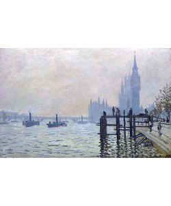 Claude Monet, Die Themse bei Westminster. Um 1871