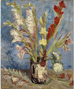 Vincent van Gogh, Vase mit Gladiolen und Astern. 1886