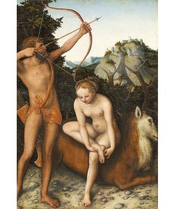 LUCAS CRANACH Der Ältere, Apoll und Diana. Um 1530