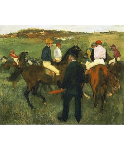 Edgar Degas, Rennpferde (nach dem Wiegen). Ca. 1871