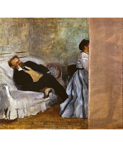 Edgar Degas, Monsieur and Madame Edouard Manet. 1868-69