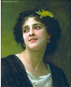 William Adolphe Bouguereau, Dunkelhaarige Schönheit. 1898.