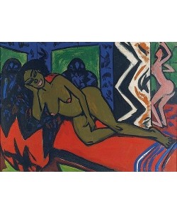 Ernst Ludwig Kirchner, Schlafende Milli. 1911. (siehe auch recto: Bild Nr. 57285)