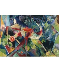 Franz Marc, Reh im Blumengarten. 1913.
