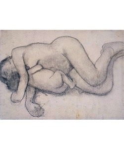 Paula Modersohn-Becker, Liegende Mutter mit Kind. 1906.
