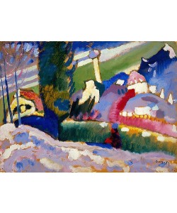 Wassily Kandinsky, Winterlandschaft mit Kirche. 1910-11