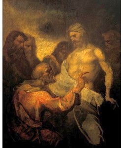 Jean-François Millet, Der ungläubige Thomas. Um 1847/48.