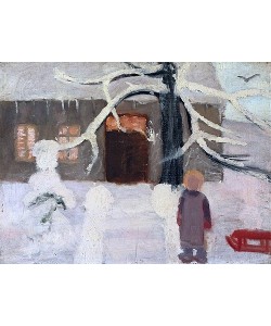 Paula Modersohn-Becker, Junge im Schnee. Um 1905.