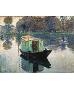 Claude Monet, Das Atelierboot. 1874