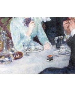 Pierre-Auguste Renoir, Nach dem Mittagessen (La fin du Déjeuner). Detail. 1879 (siehe auch Bildnummer 4910)