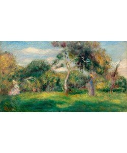 Pierre-Auguste Renoir, Pré, arbres et femmes. Um 1899