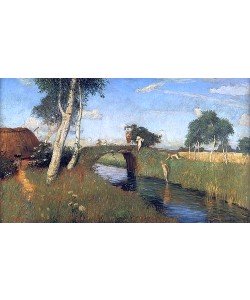 Otto Modersohn, Sommer am Moorkanal. 1896