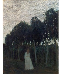 Otto Modersohn, In nächtlichem Garten.