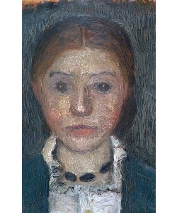 Paula Modersohn-Becker, Selbstbildnis mit Kette. Um 1903.