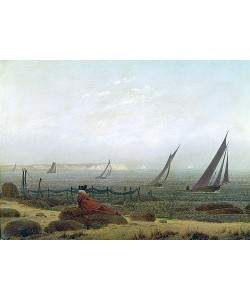 Caspar David Friedrich, Frau am Meer. Um 1818