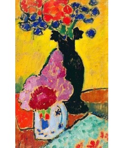 Alexej von Jawlensky, Stilleben mit schwarzer Vase. 1910