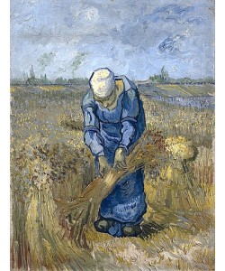 Vincent van Gogh, Garbenbindende Bäuerin (nach Millet). 1889