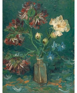 Vincent van Gogh, Flasche mit Pfingstrosen und Rittersporn. 1886