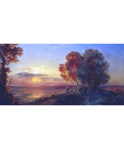 Carl Rottmann, Sonnenuntergang am Starnberger See.