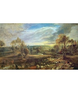 Peter Paul Rubens, Landschaft mit Schäfer und seiner Herde. Um 1638