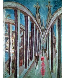 Ernst Ludwig Kirchner, Rheinbrücke bei Köln. 1914