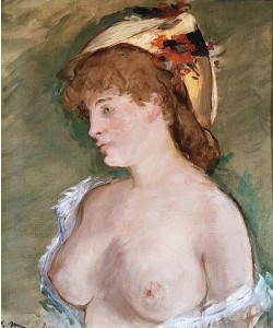 Édouard Manet, La blonde aux seins nus (Die Blonde mit entblößten Brüsten). 1878