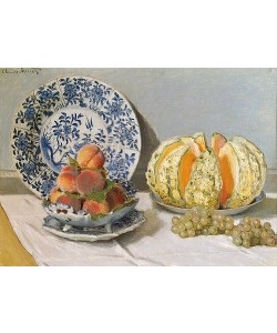 Claude Monet, Stillleben mit Melone. 1872