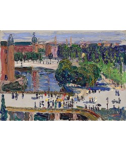 Wassily Kandinsky, Amsterdam - Blick aus dem Fenster. 1904