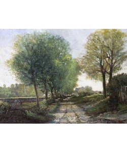 Alfred Sisley, Baumallee bei einem Städtchen. 4. Viertel 19. Jahrhundert.