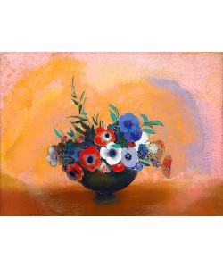 Odilon Redon, Anemonen (Les Anémones). Um 1912