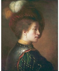 Rembrandt van Rijn, Mann mit Federhut.
