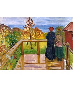 Edvard Munch, Auf der Veranda. 1902
