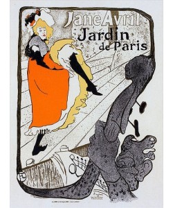 Henri de Toulouse-Lautrec, Jane Avril - Jardin de Paris. 19. Jh.