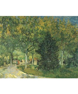 Vincent van Gogh, Promenadenpark mit Spaziergängern, Jardin du Poète (Arles). 1888