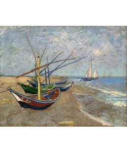 Vincent van Gogh, Fischerboote am Strand von Les Saintes-Maries-de-la-Mer. Arles, Juni 1888.