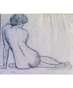Paula Modersohn-Becker, Sitzender weiblicher Akt. Um 1906