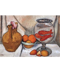 Paula Modersohn-Becker, Stillleben mit Goldfischglas. 1906