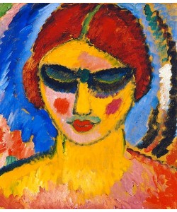 Alexej von Jawlensky, Mädchen mit niedergeschlagenen Augen. Um 1911.