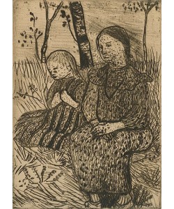 Paula Modersohn-Becker, Zwei Bauernmädchen. Um 1900