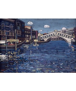 Wassily Kandinsky, Erinnerung an Venedig 4, Rialtobrücke. 1903-04