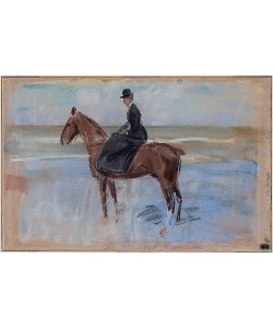 Max Liebermann, Reiterin am Strand. Um 1902.