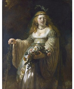 Rembrandt van Rijn, Saskia van Uylenburgh als Flora. 1635