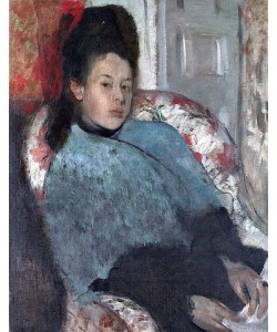Edgar Degas, Bildnis von Elena Carafa. Um 1875