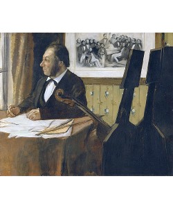 Edgar Degas, Louis-Marie Pilet, Cellist des Orchesters der Opera. 1868-69