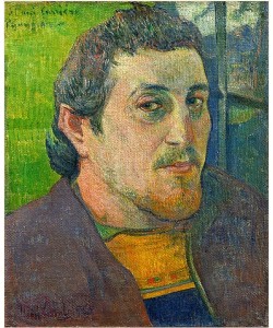 Paul Gauguin, Selbstbildnis, gewidmet Carriere. 1888-1889.